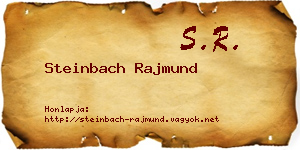 Steinbach Rajmund névjegykártya